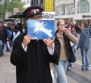 Odd Erection Man, Oxford Street, London