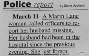 Police Report - She Just Forgot she just forgot...