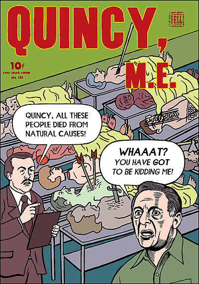 Quincy M.E. Comic Cover