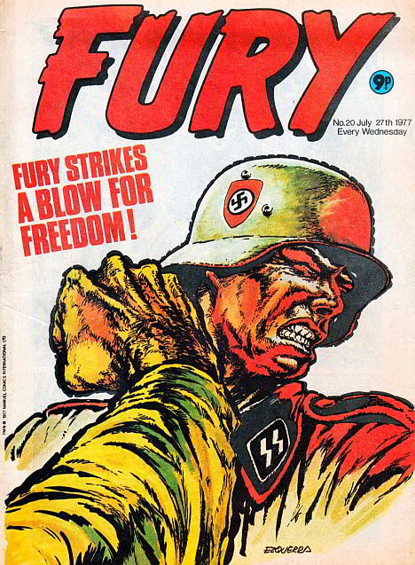 A war comic cover edited by Neil Tennant of the Pet Shop Boys